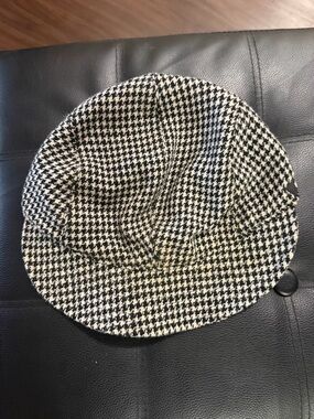 Vanderkitten Houndstooth Cycling CapBlack & White